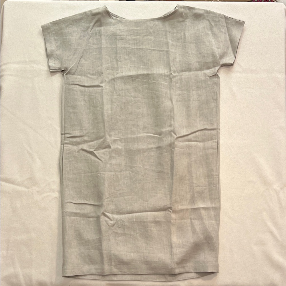 New without tags - gray linen dress by MStyle.  Size XL.  Pockets!
